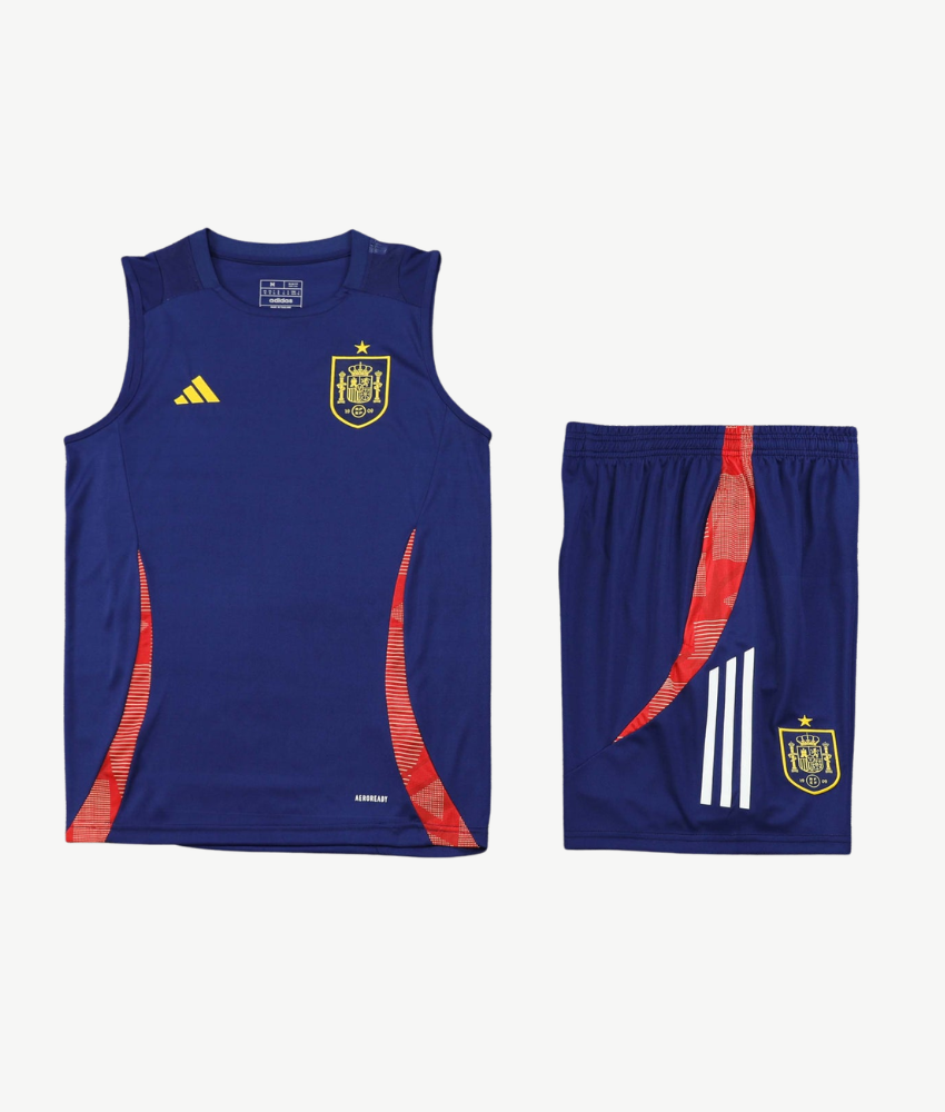 SPAIN 2024/25 BLUE RED TRAINING VEST SET