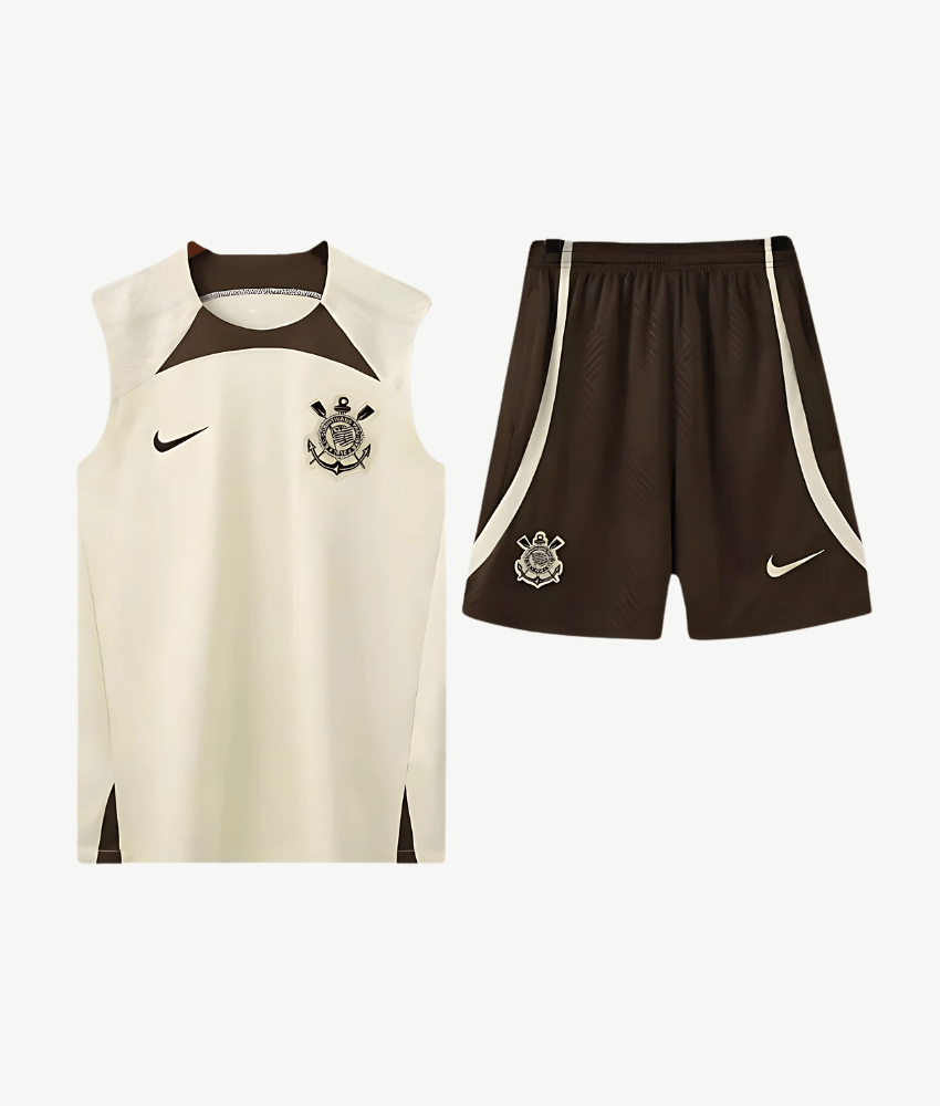CORINTHIANS 2023 COFFEE/CREAM VEST SET