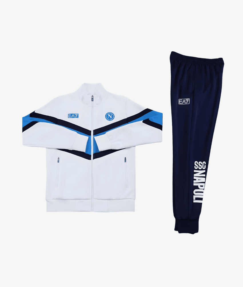 NAPOLI 2025/26 WHITE FULL ZIP TRACKSUIT